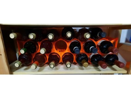 modular wine rack wassi 3d print model - Mito3D