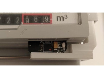 sensor holder elster bk-g4 gas meter mi window sagich 3d print model - Mito3D