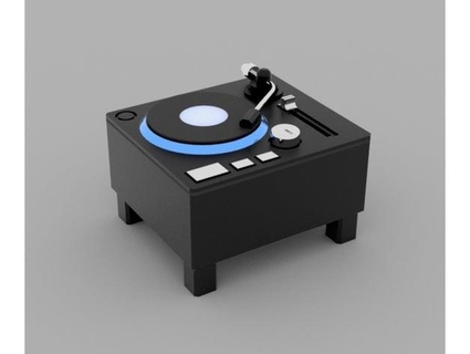 dj cabine música caixa trigoklei 3d print model - Mito3D