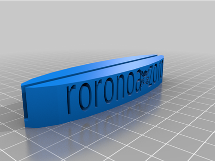 zoro support +plaque chocodraw 3d 3d print model - Mito3D