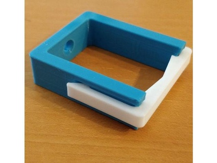 snap-fit desk cable mount clamp - reusable enly1 3d print model - Mito3D