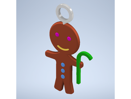 2021 gingerbread man ornament neu9462 3d print model - Mito3D