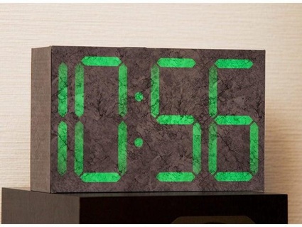monolithic digital clock 7-segment display unit shiura 3d print model - Mito3D