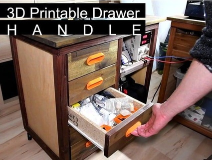 drawer handle remix booornd 3d print model - Mito3D