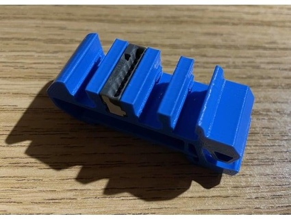 din rail little stopper clip wago 243 micro hutschiene geo454 3d print model - Mito3D