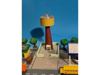 water tower z-scale bonnerbiber 3d print model - Mito3D