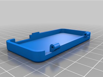 raspberry pi zero case wire pin hinge nut holes ratchet hamster 3d print model - Mito3D
