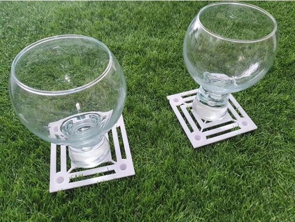 picnic coasters grass sexymuthafunka 3d print model - Mito3D