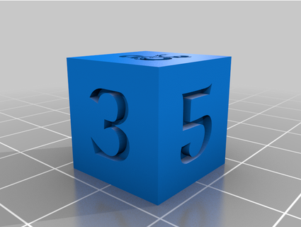 d&d dice set ampersand sharp corners th3k1ng 3d print model - Mito3D