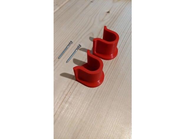 universale guardaroba bar appendiabiti vecchio rastrello manico scopa 24mm dahof 3D print model - Mito3D