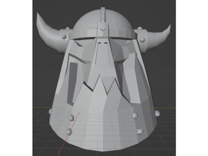 armoured orc head 4 klomster 3d print model - Mito3D