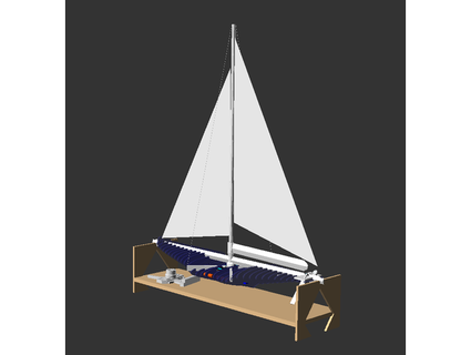 yacht supermaxi top loader viking karolyish 3d print model - Mito3D