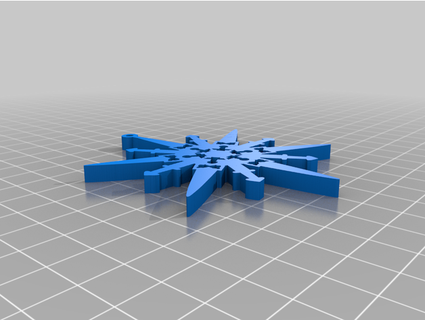weaponry-themed snowflakes mattforde 3d print model - Mito3D