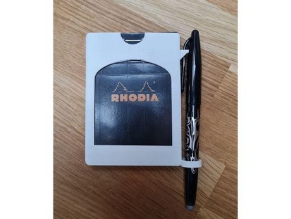 rhodia 11 notepad case pen holder pmaranin 3d print model - Mito3D