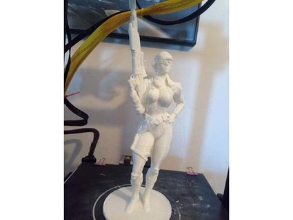 Poser v3 weiblich Soldat Zahl emooreart 3d print model - Mito3D