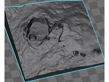 binmek Kilauea arazi harita andiroonitheadventurer 3d print model - Mito3D