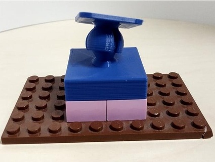 Duplo Lego Odun Sıcak tekerlek Izlemek adaptör worti2 3d print model - Mito3D