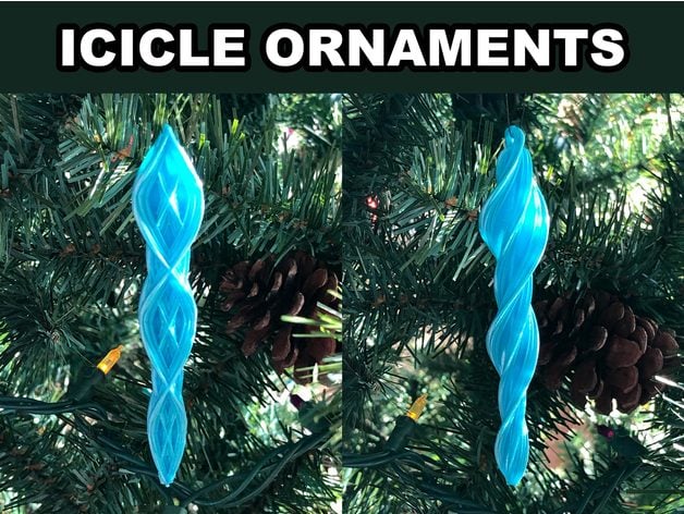 icicle ornaments 3 dazus 3D print model - Mito3D