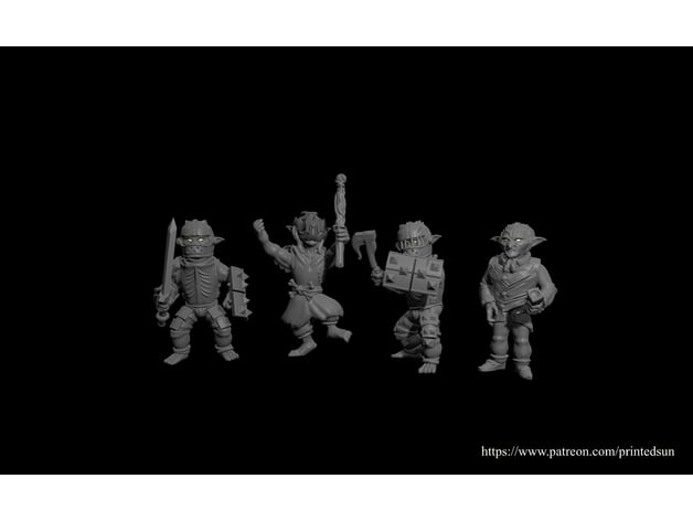 goblin pack 2 printedsun 3D print model - Mito3D