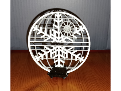 death star snowflake davehkent 3d print model - Mito3D