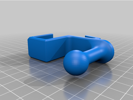 headset desk hook jurasik  3d print model - Mito3D