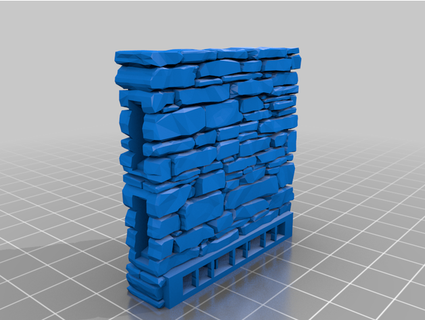 clorehaven wall remix smaller supports resin printers nytehunter 3d print model - Mito3D