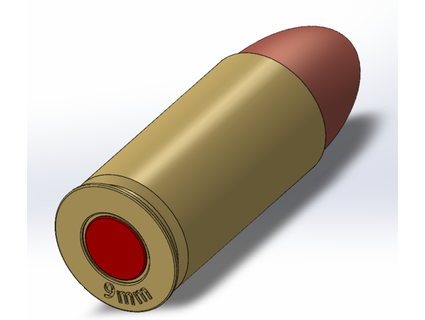 9mm bala paraca bouwser74 3d print model - Mito3D