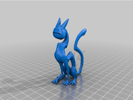 egyptian loth cat deweygoo 3d print model - Mito3D