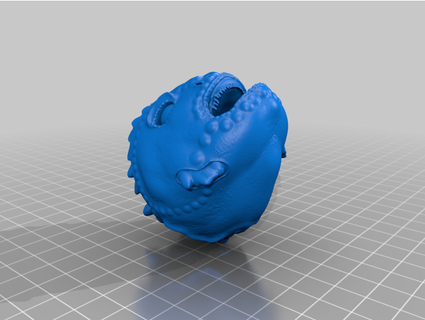 reptile head mdherren 3d print model - Mito3D