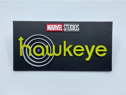 hawkeye logo maddisondesigns 3d print model - Mito3D