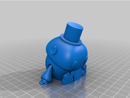 tiny articulated bot top hat ivanovich123 3d print model - Mito3D
