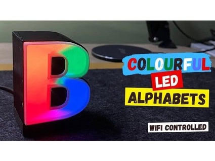 Wi Fi controllato colorato alfabeti blabz 3d print model - Mito3D