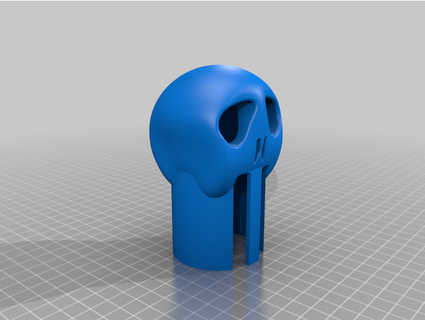 towbarcap skull - style bjneon 3d print model - Mito3D