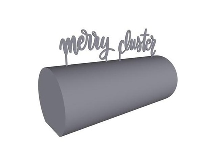 merry cluster christmas whatever hangover + ho cake topper hellgy 3d print model - Mito3D
