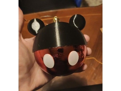 mickey mouse christmas ball apecsarcher 3d print model - Mito3D