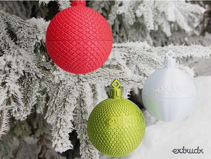 christmas tree ball extrudr 3d print model - Mito3D