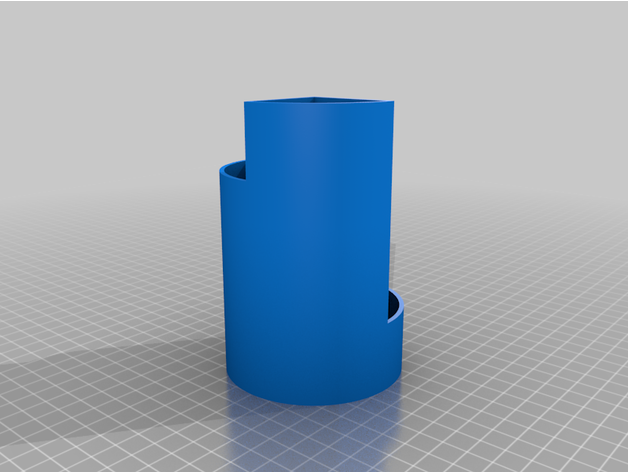 pencil holder circle steps redzc 3D print model - Mito3D