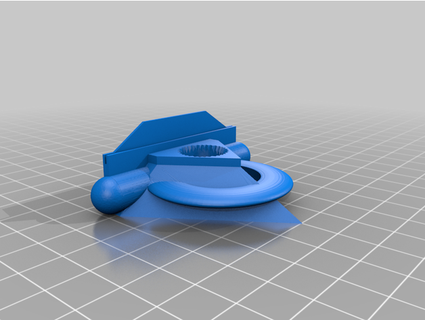 Kyber cristal anel ficar pé cartão fenda tinkererscove 3d print model - Mito3D