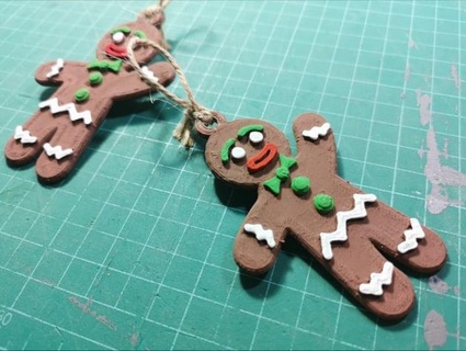 gingerbread man ornament progressth 3d print model - Mito3D