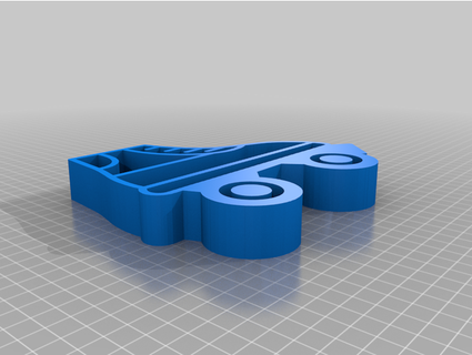 rollerskate shaped tray basicthingsnsuch 3d print model - Mito3D