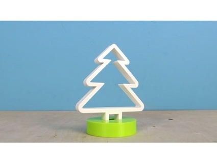 Navidad árbol rgb iluminar fondo 3d print model - Mito3D