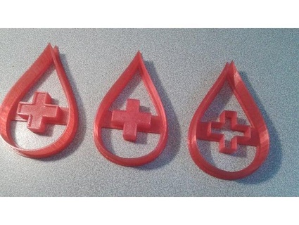 blood donation cookie cutter fzola 3d print model - Mito3D