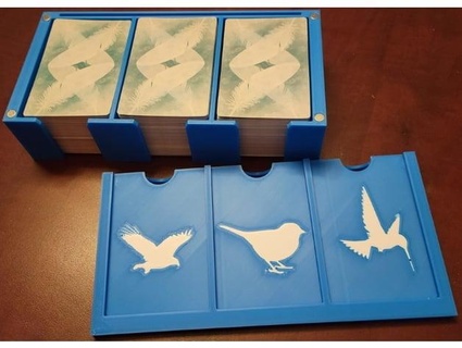 apertura alare carta scatola magnetico coperchio drakka01 3d print model - Mito3D