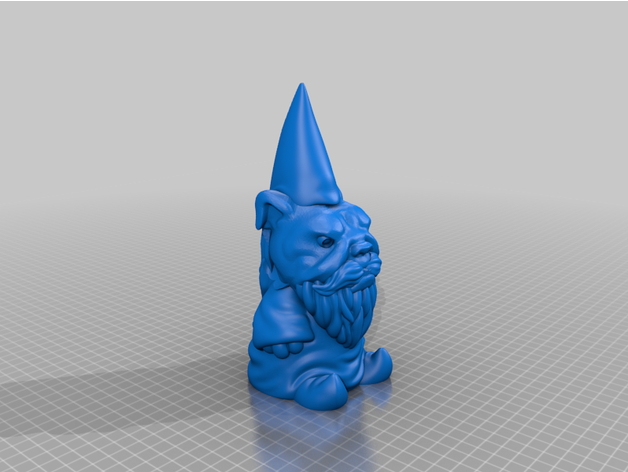 chien gnome 3djorts 3D print model - Mito3D