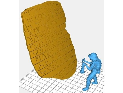 cretense lineal tableta tolemykus 3d print model - Mito3D
