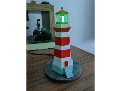 custom base simply lighthouse strange v 3d print model - Mito3D