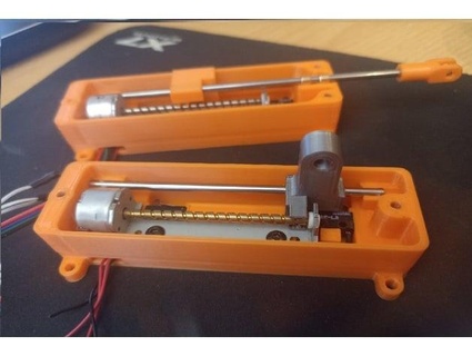 optical drive linear actuator v2 - integrated limit switches nemo404 3d print model - Mito3D