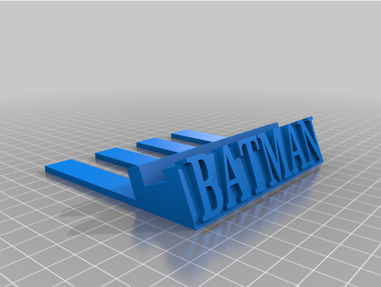 batman phone holder two piece supports mikeybme 3d print model - Mito3D