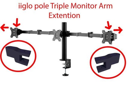 Iglu Pole verdreifachen Monitor Arm Verlängerung Martin Hoppla 93 3d print model - Mito3D