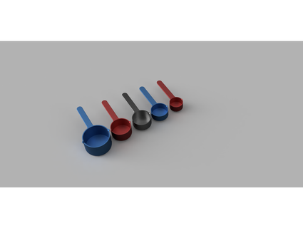 measuring cups meesacreate 3d print model - Mito3D